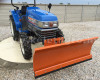 Snow plow 140cm, hidraulic lifting, manual angle adjustment, for Japanese compact tractors, Komondor STLR-140 (7)
